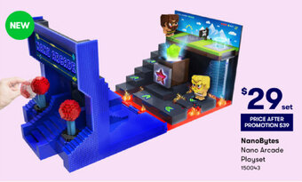 BIG W NanoBytes Nano Arcade Playset offer