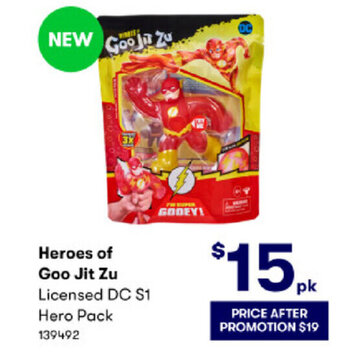 Heroes of Goo Jit Zu Licensed DC S1 Hero Pack