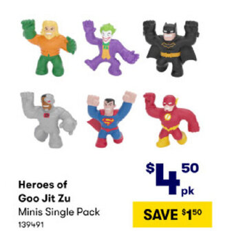 BIG W Heroes of Goo Jit Zu Minis Single Pack offer