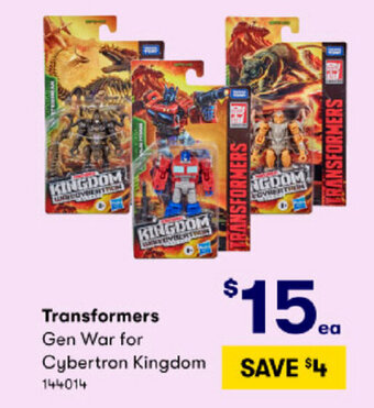 BIG W Transformers Gen War for Cybertron Kingdom offer