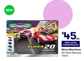 BIG W Micro Machine 20-Pack Vehicles offer