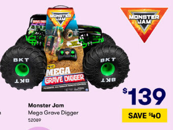BIG W Monster Jam Mega Grave Digger offer