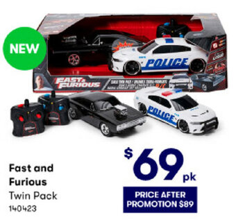 BIG W Fast and Furious Twin Pack offer