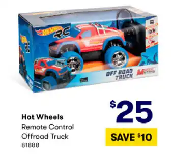 BIG W Hot Wheel Remote Control Offroad Truck offer
