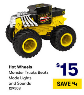 Hot Wheels Monster Trucks Beatz Mode Lights and Sounds