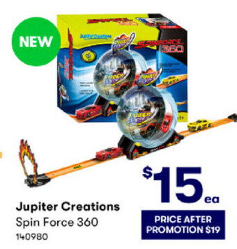 BIG W Jupiter Creations Spin Force 360 offer