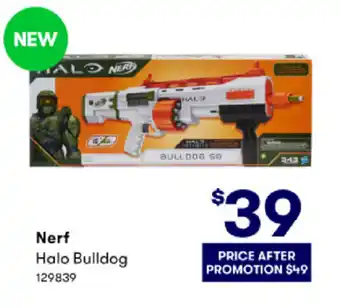 BIG W Nerf Halo Dulldog offer