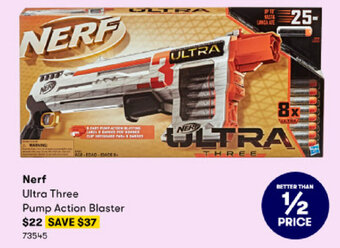 BIG W Nerf Ultra Three Pump Action Blaster offer