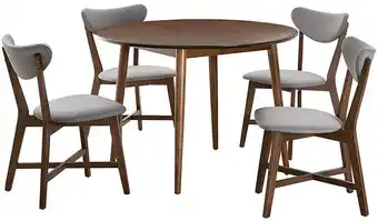 Fantastic Furniture Tara 4 Seater Dining Table with Elke Chairs offer