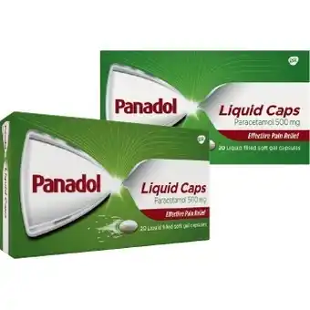 IGA NEW Panadol Liquid Caps 20 Pack** offer