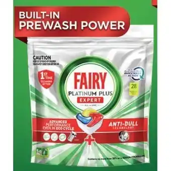 IGA Fairy Platinum Plus Dishwashing Tablets 28 Pack offer