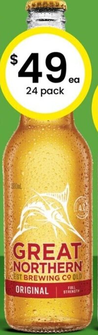 The Bottle O Great Northern Original Stubbies 330ml offer