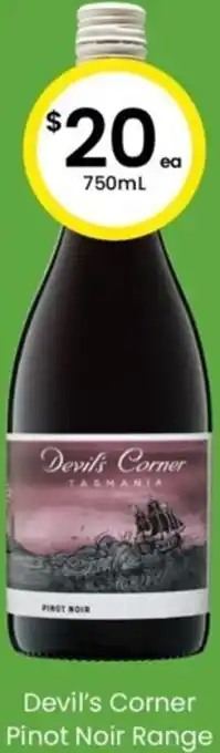 The Bottle O Devil's Corner Pinot Noir Range 750ml offer