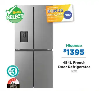 HISENSE 454L french door refrigerator