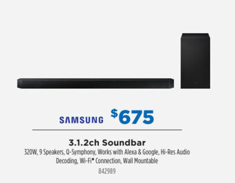 Betta SAMSUNG 3.1.2ch soundbar offer