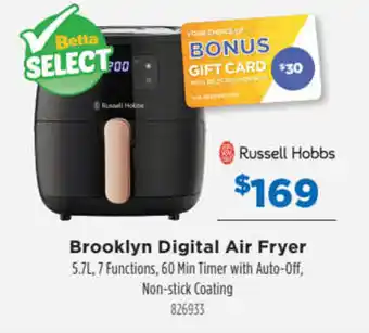 Betta RUSSELL HOBBS brooklyn digital air fryer offer