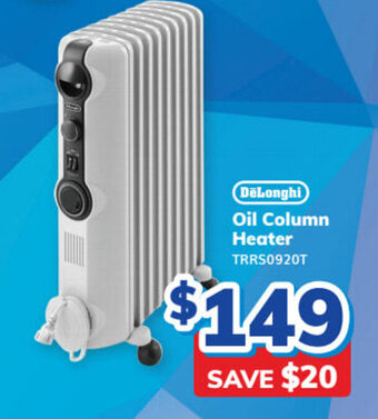 Bi-Rite DELONGHI oil column heater offer