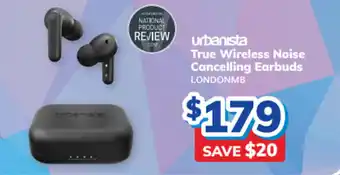 Bi-Rite URBANSIA true wireless noise cancelling earbuds offer