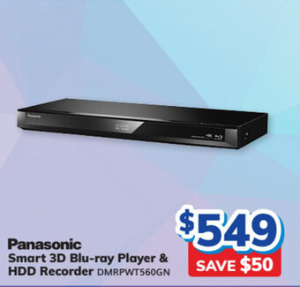 Bi-Rite PANASONIC smart 3D blu-ray player & HDD recorder offer