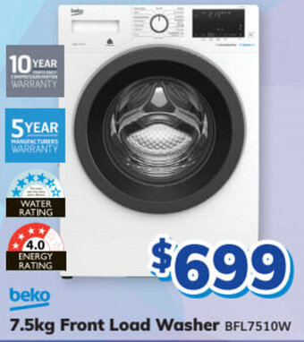 Bi-Rite BEKO 7.5kg front load washer offer