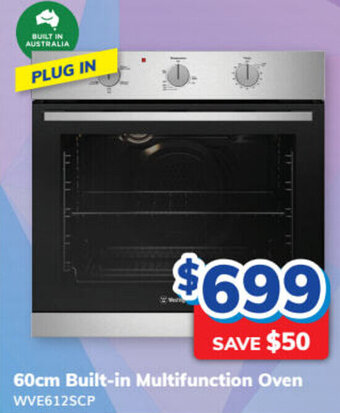 Bi-Rite WESTINGHOUSE 60cm built-in multifunction oven offer
