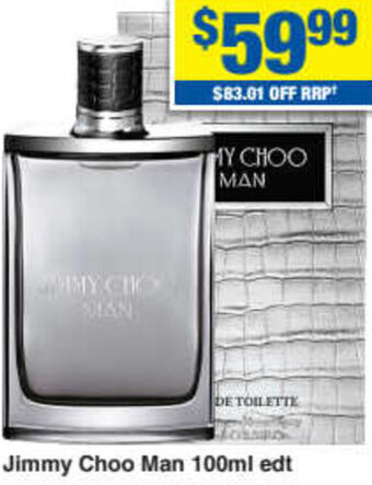 My Chemist Jimmy Choo Man 100ml Edt offer