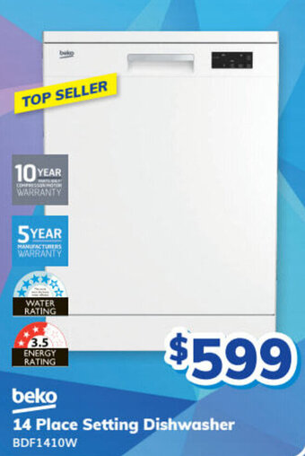 Bi-Rite BEKO 14 place setting dishwasher offer