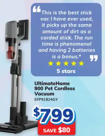Bi-Rite ELECTROLUX ultimatehome 900 pet cordless vacuum offer