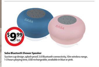 Coles Saba Bluetooth Shower Speaker offer