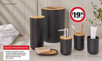 Coles Seymour's 6 Piece Bathroom Set offer