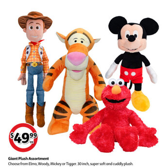 Coles Giant Plush Assortment offer