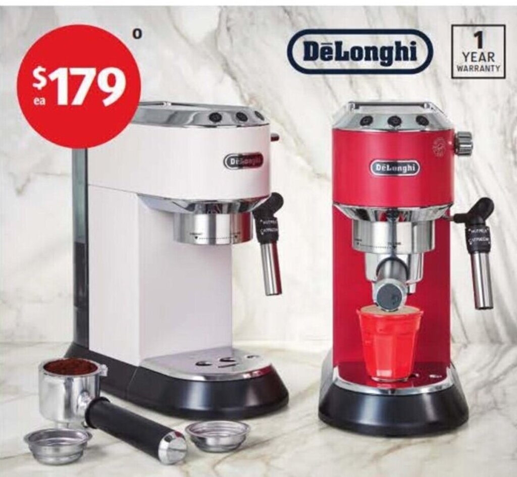 De Longhi Dedica Pump Espresso Machine offer at ALDI