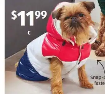 ALDI Dog Puffer Jacket Extra Small or Small offer