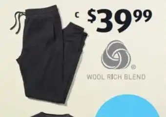 ALDI Adult's Merino Sweat Pants offer