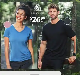ALDI Adult's Merino Short Sleeve Tee offer