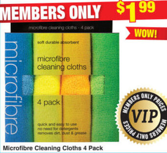 My Chemist Microfibre Cleaning Cloths 4 Pack offer