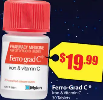 Chemist Discount Centre Ferro-Grad C 30 Tablets offer