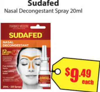 Sudafed Nasal Decongestant Spray 20ml