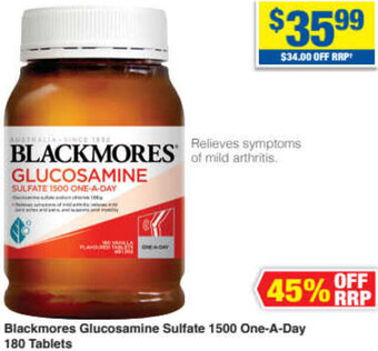 My Chemist Blackmores Glucosamine Sulfate 1500 One-A-Day 180 Tablets offer