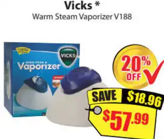 Chemist Discount Centre Vicks Warm Steam Vaporizer V188 offer