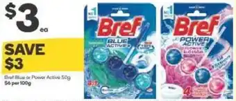 Woolworths BREF blue or power active 50g offer