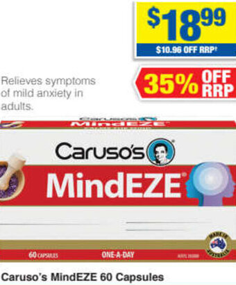 My Chemist Caruso's Mindeze 60 Capsules offer