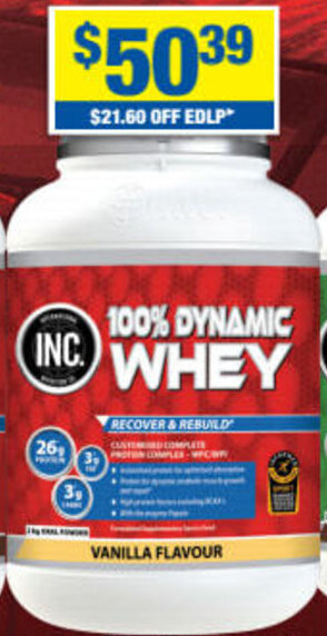 My Chemist Inc. 100% Dynamic Whey offer