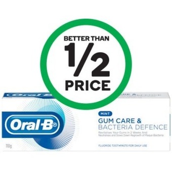 Woolworths Oral-B Gum Care Toothpaste 110g offer