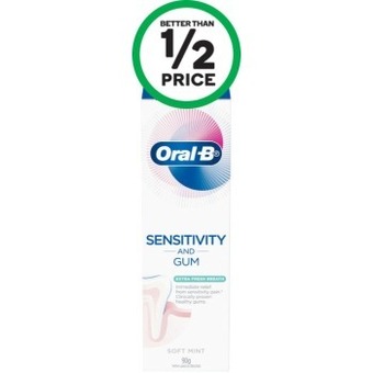 Woolworths Oral-B Sensitive Toothpaste 90g§ offer