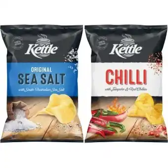 Coles Kettle Potato Chips 175g offer