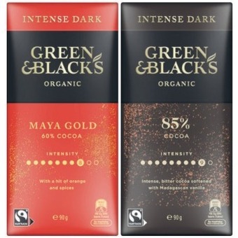 Coles Green & Black's Organic Block Chocolate 90g offer