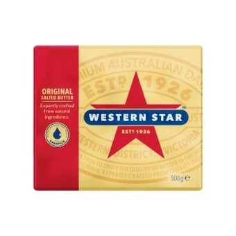 Coles Western Star Butter Block 500g offer