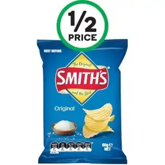 Woolworths Smith’s Chips 60g offer