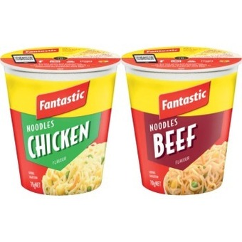 Coles Fantastic Noodles Cup or Bowl 70g-85g offer